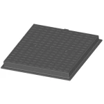 غطاء منهول  حديد ديكاتيل 900×900 ملم، مربع  حموله 12.5 طن  لون رمادي | مصنع سعودي كاست