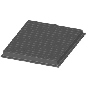 Manhole Cover Ductile Iron 900×900 mm Square, 12.5 Tons Load, Gray | Saudi Cast Company