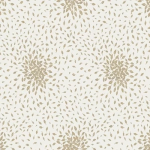 Leaf-Patterned Wallpaper 820cm x 68.5cm, Beige Color | Abyat Company