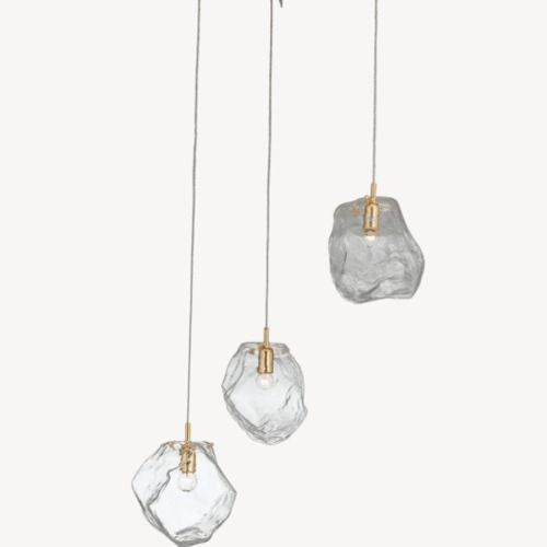 Glass Ceiling Hanger 153×42×42 cm Gold Color | Abyat Company