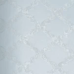 ورق جدران فينيل، تصميم نقشات، مقاس 15.6 م×106 سم، لون فضي مع رمادي 