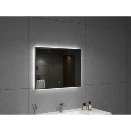 سيلفر مرايا مستطيلة مع إضاءة باللمس LED حجم 60 × 120 سم، فضي | Silver