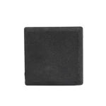 Holland Interlock Tiles, Square Shape, Rough, 10x10 cm, Black Color with Chamfered Edges | Al-Sarif for Construction