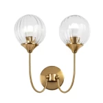 Wall Sconce, Golden Color, 2 Bulbs