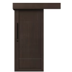 باب سحاب بريميوم عصري، لون بني غامق، مقاس 265 × 110 سم، سمك 6 سم، موديل Bm01