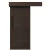 باب سحاب بريميوم عصري، لون بني غامق، مقاس 265 × 110 سم، سمك 6 سم، موديل Bm01