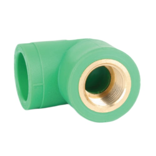 PPR Plastic Elbow 90 Degree With Female Thread 32 mm × 3/4 inch, Green | Modern Technology Factory for Plastic