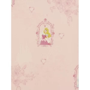 Youth and Children Wallpaper 10m x 0.53m Pink Color, Model 71699 | Balbaid Decor Company