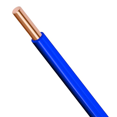 سلك امريكي 14 AWG نحاس مصمت معزول PVC +105°C ازرق 600 فولت | شركة كابلات الشرقية للصناعة