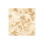Floral wall covering cream color, length 10 m, width 0.53 m, model ht71000