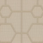 ورق حائط هندسي طول 10 م، لون بيج، موديل Z80030