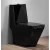 Floor Mounted Water Closet Toilet, Matte Black Color, Size 25 cm