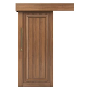 Luxury Sliding Doors Wooden Modern Design, Size 110×265 cm, Light Brown | EX07