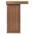 باب سحاب خشبي فاخر بتصميم عصري، مقاس 110×265 سم، بني فاتح، موديل EX07