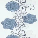 German Wallpaper, Grace Set, white Color, Dimensions 0.5×10.0 m, Item Number 5747-08