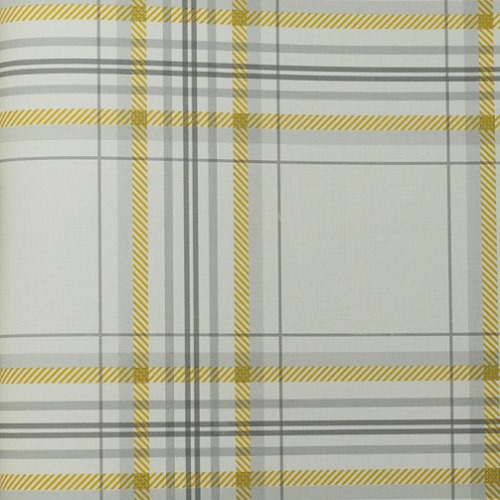 Wallpaper Striped Design Gray with Yellow and Brown, Size 15.6m×106cm | Luxury line