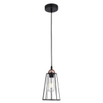 Classic Ceiling Pendant, Size 19x15 cm, black Color