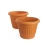 Plastic planting pot, size 35x26 cm, orange color