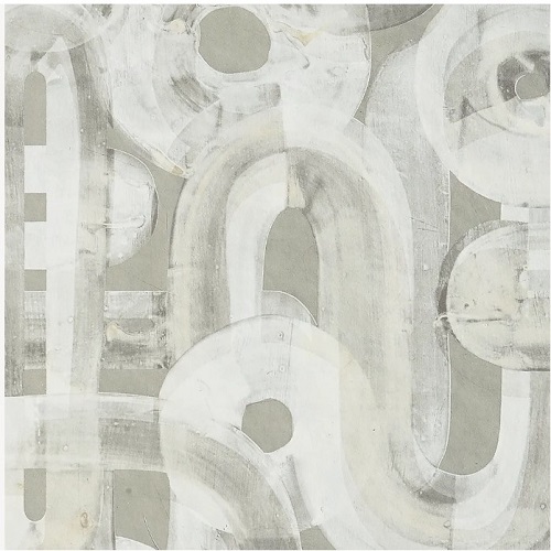 Geometric Wallpaper 10m x 0.53m Light Grey Color | Abyat Company Salt