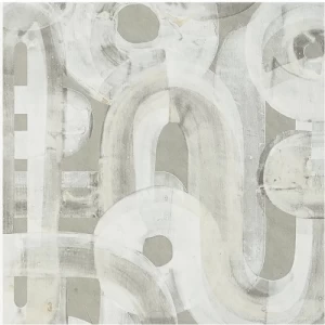 Geometric Wallpaper 10m x 0.53m Light Grey Color | Abyat Company Salt