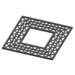 غطاء احواض اشجار حديد زهر مربع مقاس 700×700 ملم لون رمادي | مصنع سعودي كاست 