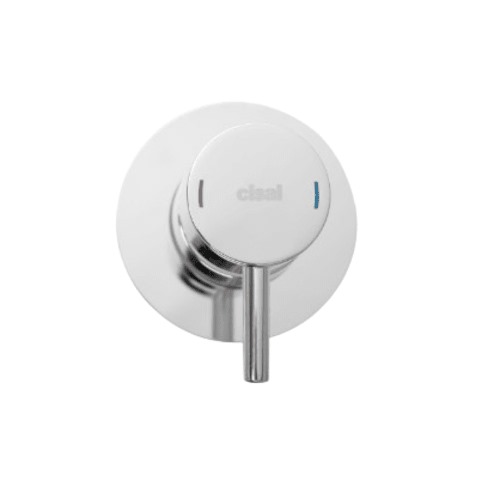 Italian One Way Shower Mixer 16 bar Pressure 734 g, Shiny Chrome | Hatch Company