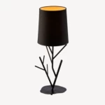 Contemporary Table Lamp, Size 74.5x33x33 cm, Black Color