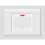 مفتاح سخان مفرد، آرت دي إن أيه إي3، مقاس 7×7 سم، لون أبيض، 20 أمبير