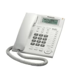 Panasonic Corded Telephone with Caller ID Display, White Color