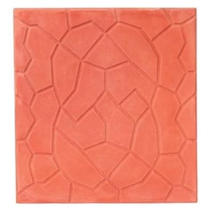 Concrete Floor Panels Classic Design 40x40x5 cm Light Red | Al Sarif Building Materials