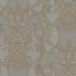 Italian Wall Decoration, Brown with Gray Color, Classic Design, Roll Length 10 m, Model Z80043