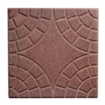 Cement tiles, Multi Classico Quarters Circular design, length 40 cm width 40 cm thickness 4 cm, red color | Al Wasad Industrial