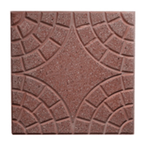Cement Tiles Multi Classico Quarters Circular Design 40x40x4 cm Red | Al Wasad Industrial