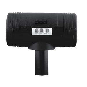 HDPE Electrofusion Plastic Reducer Tee 63X25X63 mm, Length 130 mm, Black | Union Pipe industry KSA