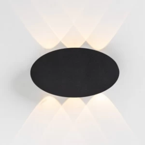 Small Wall Lamp 17x10x4 cm, Black Color | 48546