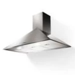 شفاط جداري ستانلس ستيل، قياس عرضي 90 سم، قوة شفط 750 م³، أزرار كبس