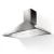 Wall-Mounted Stainless Steel Hood, Horizontal Dimension 90 cm, 750 m³ Suction Power, Push Buttons