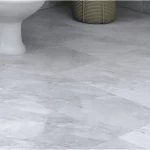 Matte Marble Ceramic Floor Tiles, Size 30x30 cm, Thickness 9 mm, Light Grey Color | Saudi Ceramics