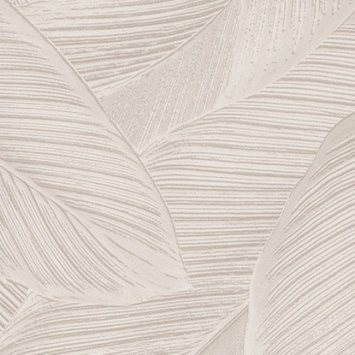 Dutch Leaf Patterned Wallpaper 10 m x 0.53 m Beige, Model 221171 | Balbaid Decor Company