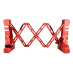 Steel mesh barrier with two bases red color weight 10kg          