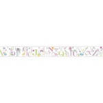 Youth and children wall decoration, multicolor, length 10 m, width 0.53 m, model GK9024BD  