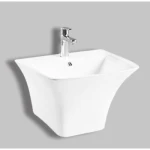 مغسلة حمام معلق مقاس 40×40 سم، لون ابيض