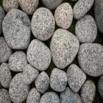 Turkish Granite stone, speckled grey color, size 5-8 cm, weight 10 kg
