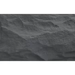 Processed Clay Panels Crossard Mushroom Stone, Size 120 × 60 cm, dark grey Color, Model 038