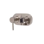 Copper Bidet Mixer Equipped with Holder, Resistant to Pressure 15 Bar, Dimensions 7×13.5×12.3 cm, Matt Nickel Color