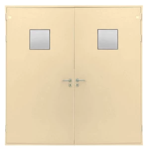 Fire Door SF/DD Double Leaf 1900×1950 mm Beige Cold Rolled Steel | SFFECO