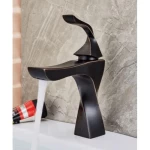 Bathroom Washbasin Mixer, Black Color