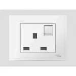 Triple Socket D3 Piano, Size 7×7 cm, White Color, 13 Amp