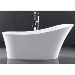 Square Acrylic Bathtub Size 150x75 cm, White Color
