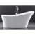 Square Acrylic Bathtub Size 150x75 cm, White Color